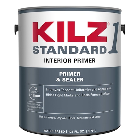 Kilz Premium KILZ 1 Standard White Flat Water-Based Acrylic Primer and Sealer 1 gal L201111